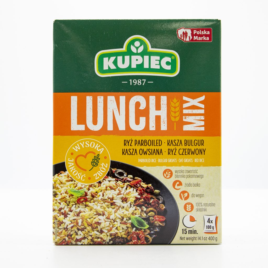 Kupiec Lunch Mix Parboiled Rice with Bulgar, Oat Groats, and Red Rice ...