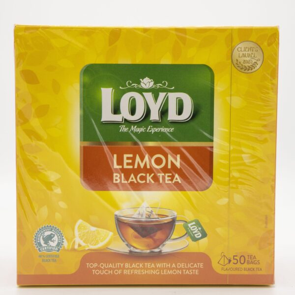 LOYD 50ct BLACK LEMON TEA PYRAMID