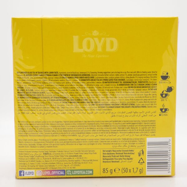 LOYD 50ct BLACK LEMON TEA PYRAMID - Image 2