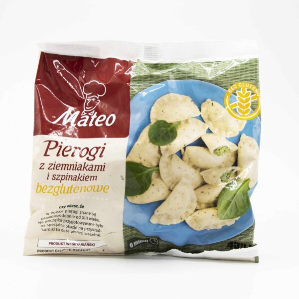 Mateo 15.87oz Pierogi with potatoes and spinach gluten-free