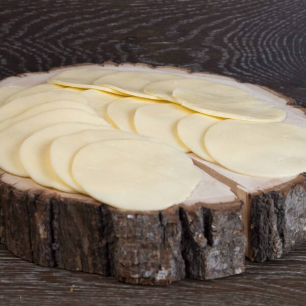 Lowell Salami Shaped CHEESE approx 1 lb Sliced - Image 2