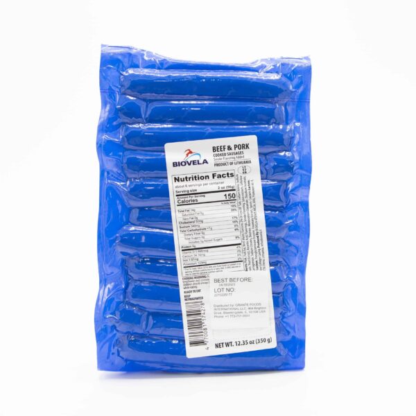 BIOVELA Beef & Pork Cooked Sausages - Image 2