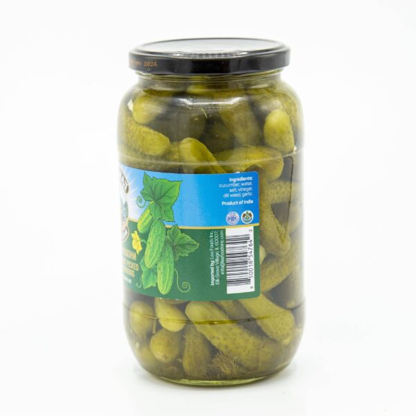 UNCLE LENYA 33.8oz CORNICHONS HAND PICKED FINE GHERKINS - Image 3