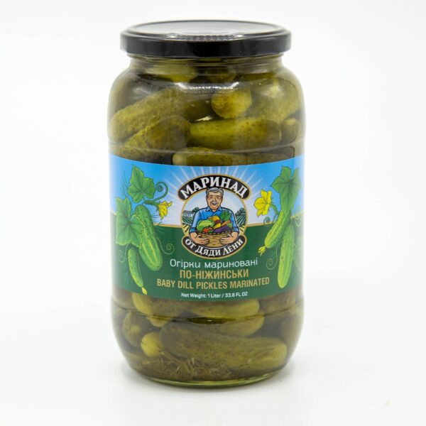 UNCLE LENYA 33.8oz BABY DILL PICKLES MARINATED