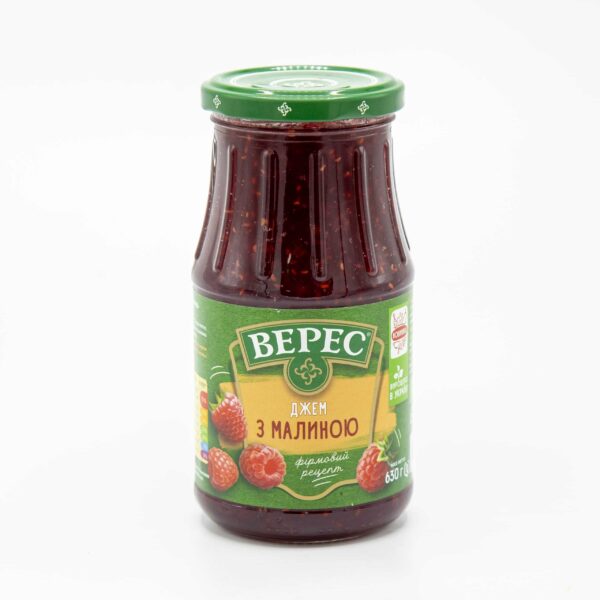 VERES 22oz RASPBERRY PRESERVES 630G