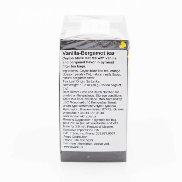 Lovare 15ct BERGAMOT VANILLA TEA - Image 3
