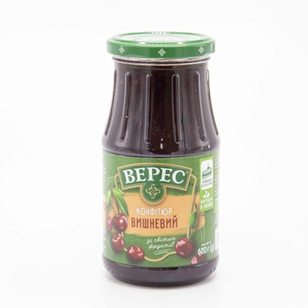 VERES 21.8oz CHERRY PRESERVES 620G