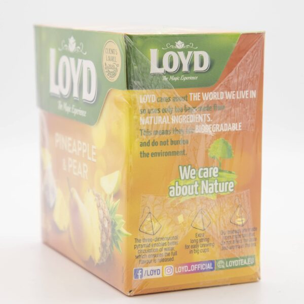 LOYD 20ct PYRAMID PINEAPPLE AND PEAR TEA - Image 3
