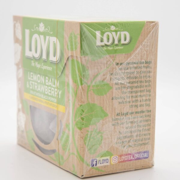 LOYD 20ct PYRAMID LEMON BALM STRAWBERRY - Image 7