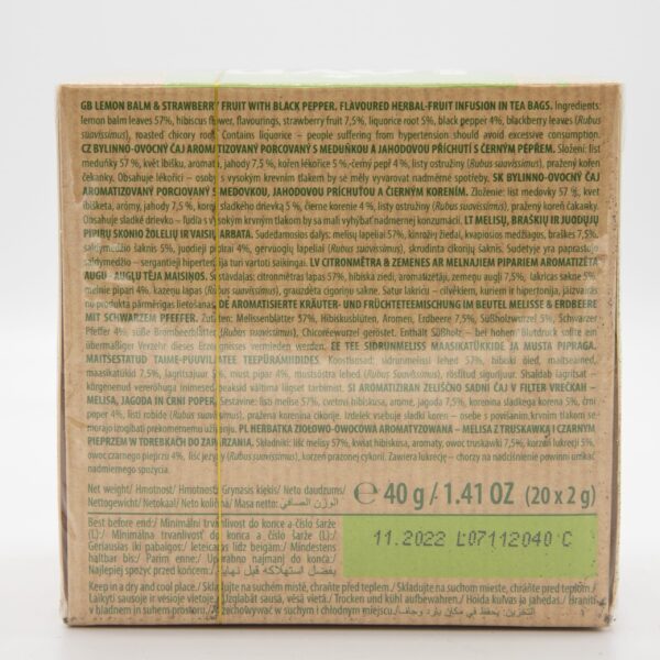 LOYD 20ct PYRAMID LEMON BALM STRAWBERRY - Image 6