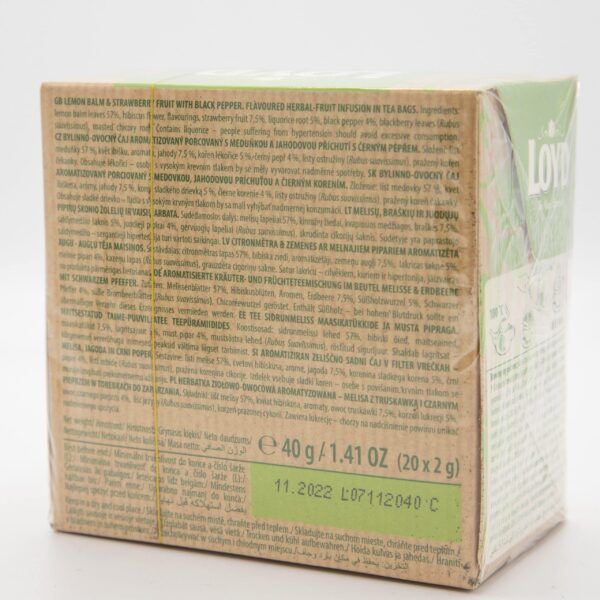 LOYD 20ct PYRAMID LEMON BALM STRAWBERRY - Image 5