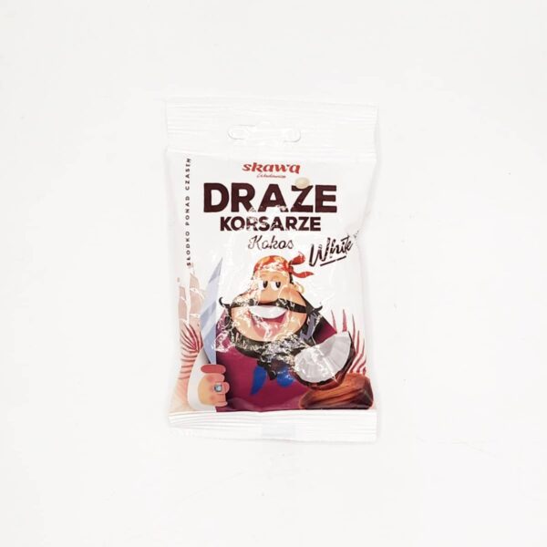 SKAWA 2.45oz COCONUT DRAGES DRAZE KOKOSOWE BIALE