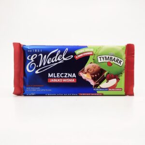 WEDEL 3.53oz MILK CHOCOLATE TYMBARK APPLE CHERRY