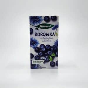 HERBAPOL 20ct HERBAL TEA WITH BLUEBERRY AND CORNFLOWER BLOSSOM FRUIT