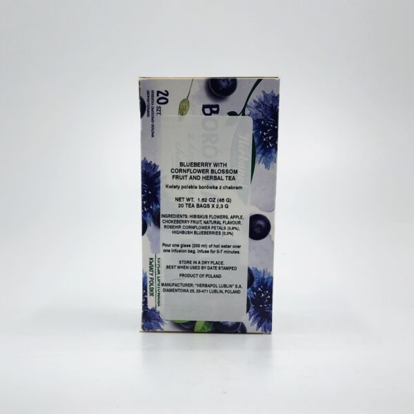 HERBAPOL 20ct HERBAL TEA WITH BLUEBERRY AND CORNFLOWER BLOSSOM FRUIT - Image 2