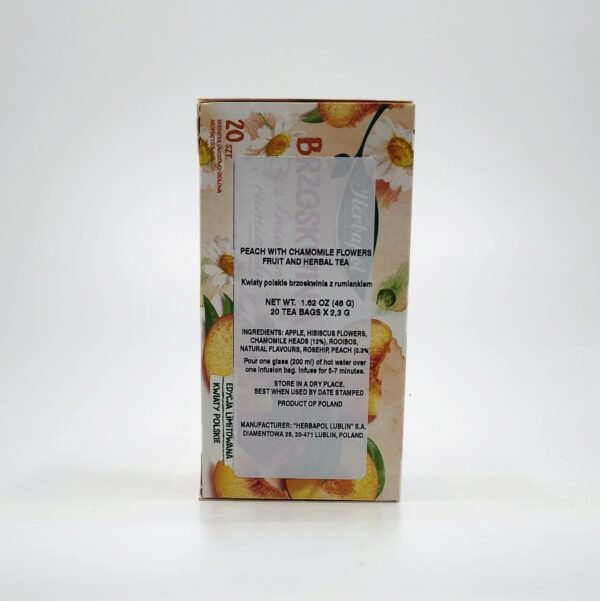 HERBAPOL 20ct HERBAL TEA WITH PEACH AND CHAMOMILE - Image 2