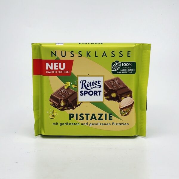 RitterSport 3.5oz PISTAZIE PISTACHIO CHOCOLATE