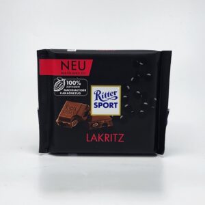 RitterSport 3.5oz LAKRITZ LIQUORICE MILK CHOCOLATE