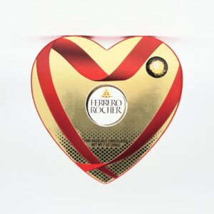 FERRERO 7oz FINE HAZELNUT FERRERO CHOCOLATES  ROCHER HEART 16pc