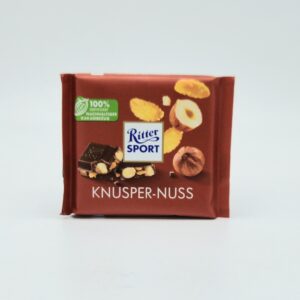 RITTER SPORT 3.5oz KNUSPER NUSS Milk Chocolate with Hazelnuts and Cornflakes