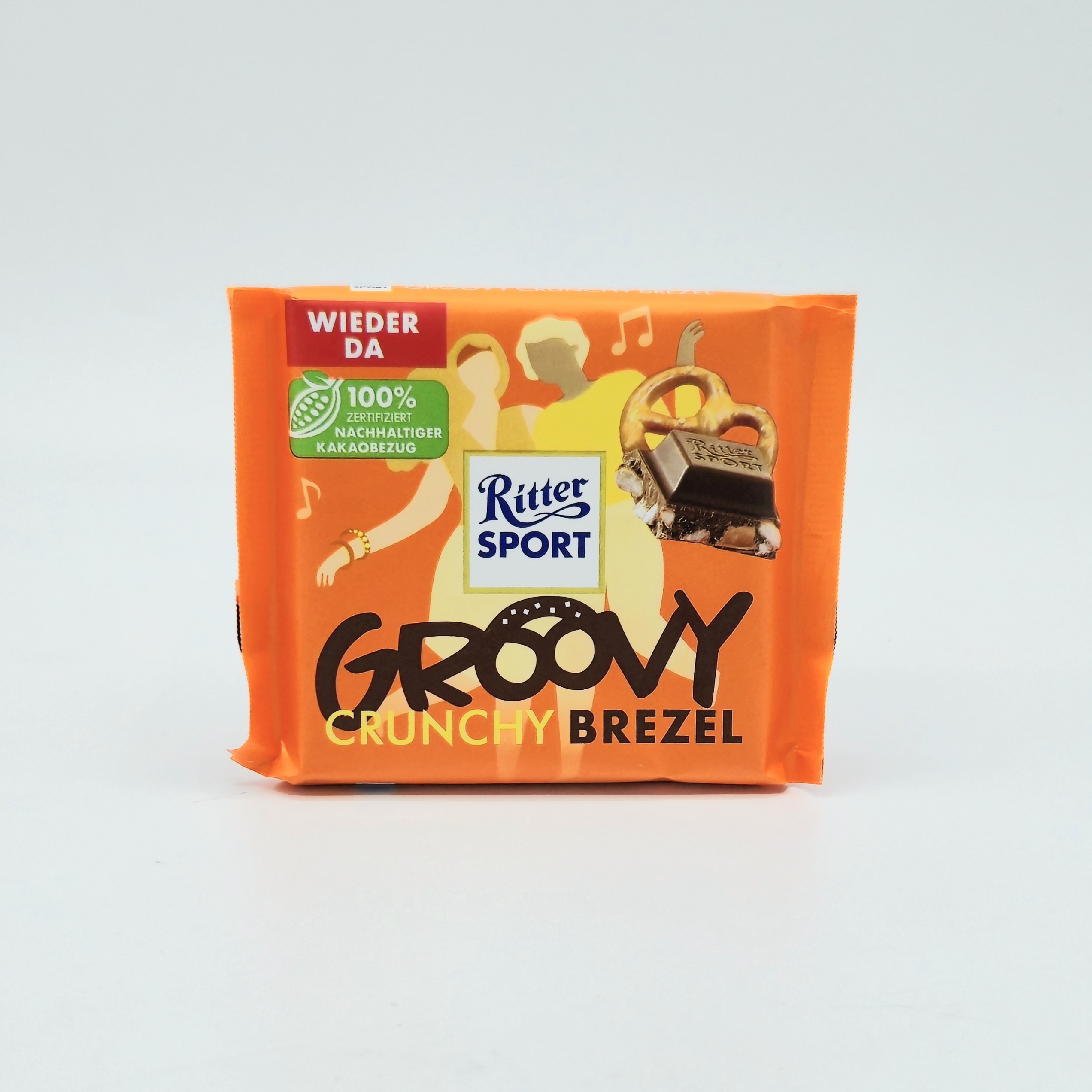 RITTER SPORT 3.5oz CRUNCHY BREZEL CHOCOLATE